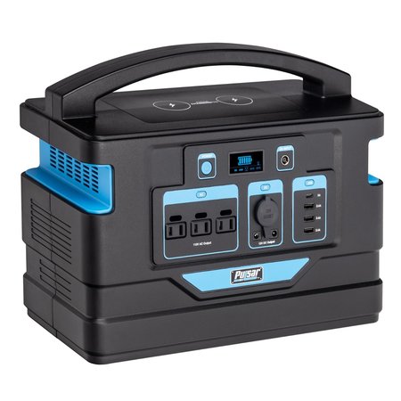 Pulsar Portable Generator, Battery Powered, 1,000 W Surge, 110V AC/12V, 10 A PPS1000